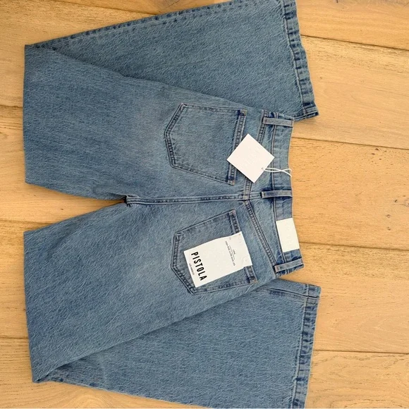 NWT Pistola LANA high waist wide leg jeans in BREAK size 25 - Picture 4 of 5